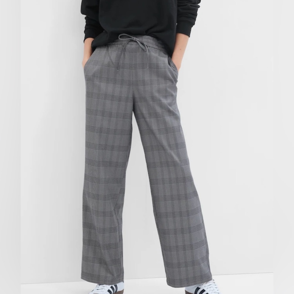 GAP Midrise Wide Leg Twill Pants